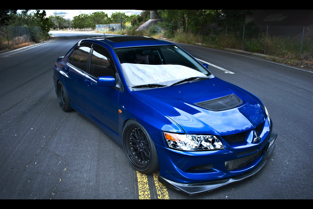 photo 2 Mitsubishi Lancer Evolution custom wheels 18x9.5, ET +15, tire size 225/40 R18. x ET