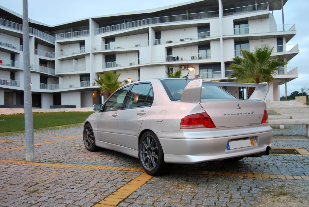 photo 1 Mitsubishi Lancer Evolution custom wheels Rays 57G 18x8.5, ET +33, tire size 235/40 R18. x ET