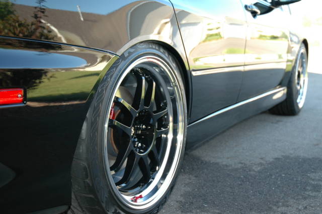 photo 1 Mitsubishi Lancer Evolution custom wheels Racing Hart 18x9.5, ET +35, tire size 245/40 R18. x ET
