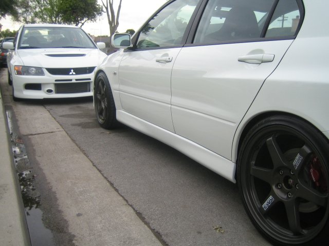 photo 3 Mitsubishi Lancer Evolution custom wheels Volk Racing Gunmetal TE37 19x8.5, ET +22, tire size X R19. x ET
