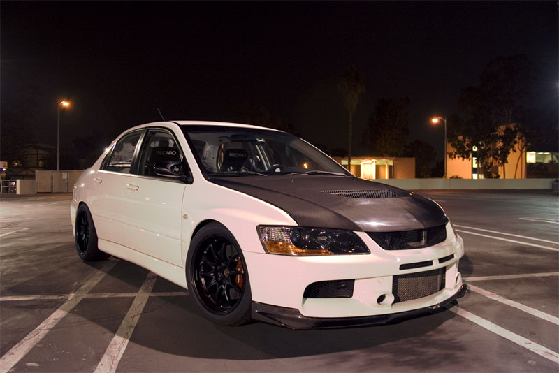 photo 1 Mitsubishi Lancer Evolution custom wheels Volk Racing CE28 17x9.5, ET +28, tire size 255/40 R17. x ET 