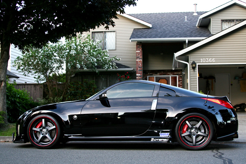 photo 1 Nissan 350Z custom wheels Rays Engineering Volk Racing GT-S 19x9.5, ET +17, tire size 235/35 R19. 19x10.5 ET+18 295/30 R19