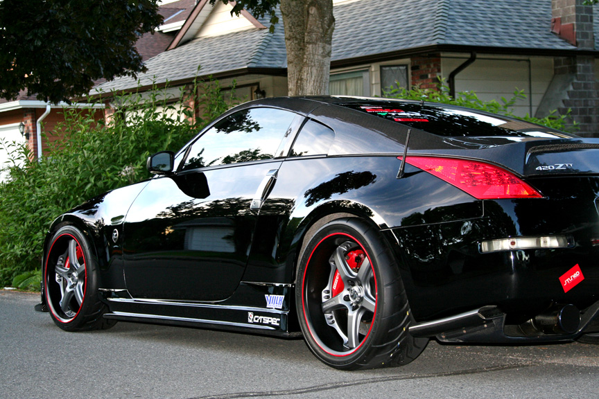 photo 2 Nissan 350Z custom wheels Rays Engineering Volk Racing GT-S 19x9.5, ET +17, tire size 235/35 R19. 19x10.5 ET+18 295/30 R19