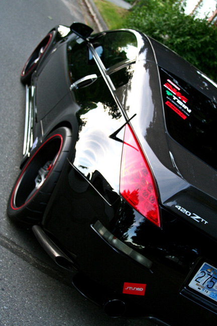 photo 4 Nissan 350Z custom wheels Rays Engineering Volk Racing GT-S 19x9.5, ET +17, tire size 235/35 R19. 19x10.5 ET+18 295/30 R19