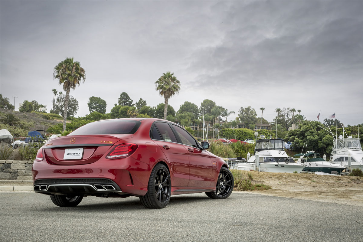photo 9 Mercedes-Benz AMG C custom wheels Vorsteiner V-FF 103 20x9.0, ET +38, tire size 245/35 R20. x ET 285/30 R