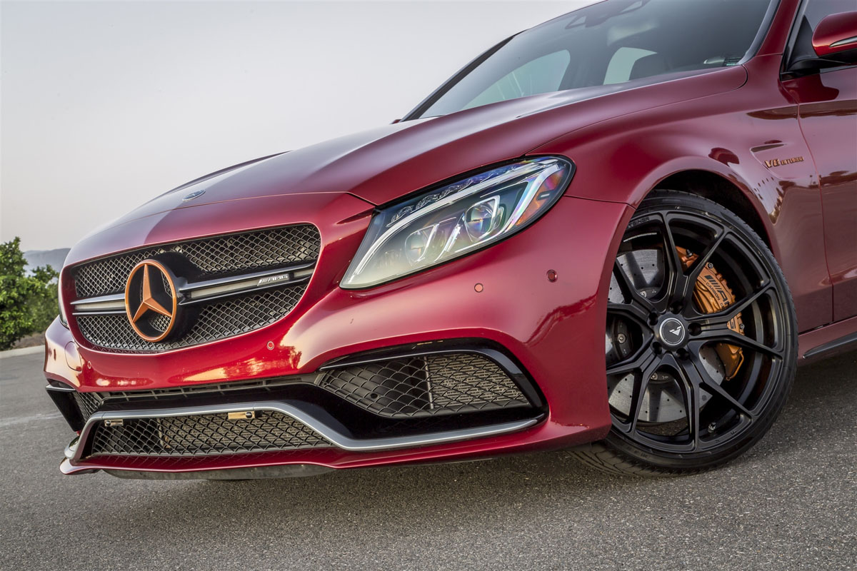 photo 8 Mercedes-Benz AMG C custom wheels Vorsteiner V-FF 103 20x9.0, ET +38, tire size 245/35 R20. x ET 285/30 R