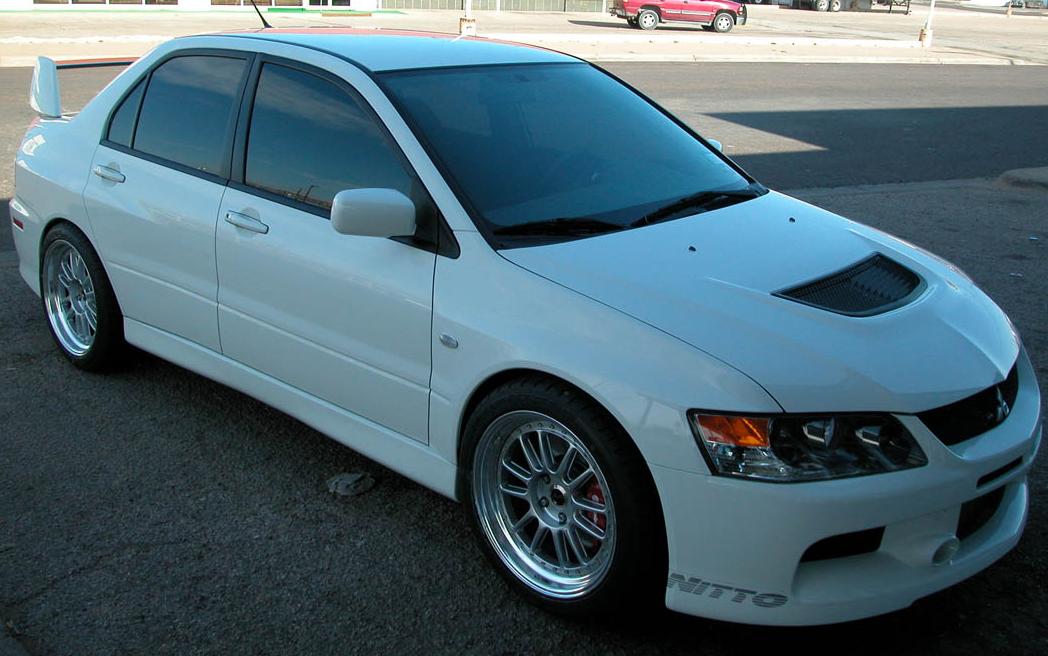 photo 1 Mitsubishi Lancer Evolution custom wheels Enkei RPF1 18x9.0, ET +18, tire size 245/40 R18. x ET