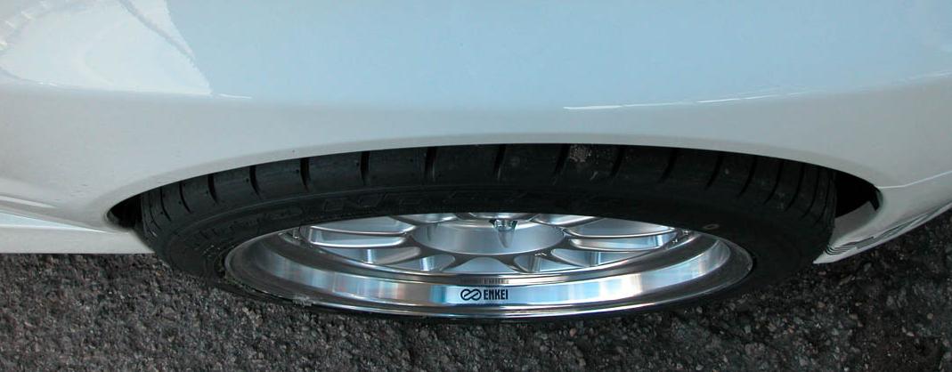 photo 4 Mitsubishi Lancer Evolution custom wheels Enkei RPF1 18x9.0, ET +18, tire size 245/40 R18. x ET