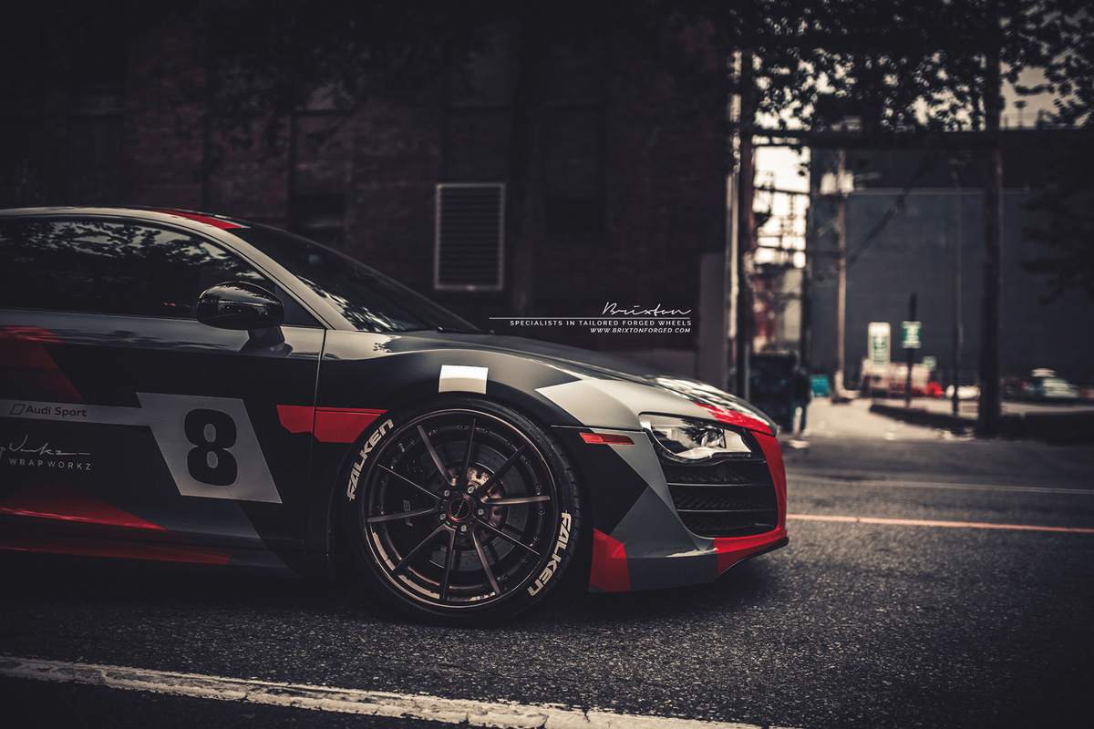 photo 5 Audi R8 custom wheels Brixton WR3 Targa 20x9.0, ET , tire size X R20. 20x11.0 ET 