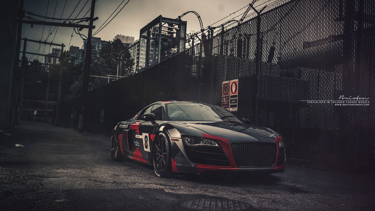 photo 2 Audi R8 custom wheels Brixton WR3 Targa 20x9.0, ET , tire size X R20. 20x11.0 ET 