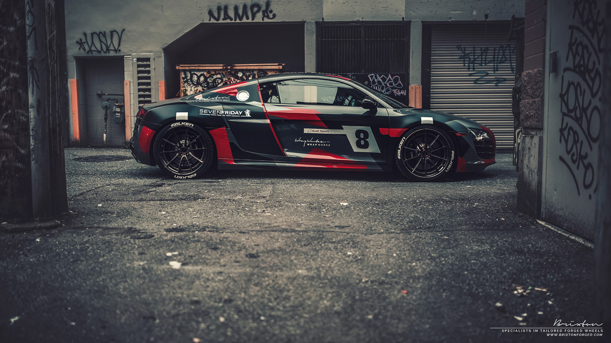 photo 6 Audi R8 custom wheels Brixton WR3 Targa 20x9.0, ET , tire size X R20. 20x11.0 ET 