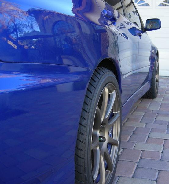 photo 2 Mitsubishi Lancer Evolution custom wheels Wedsport SA-70 18x9.0, ET +32, tire size 265/35 R18. x ET 