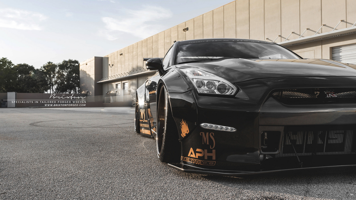 photo 3 Nissan GT-R custom wheels Brixton R25 21x12.0, ET , tire size X R21. 21x13.5 ET 