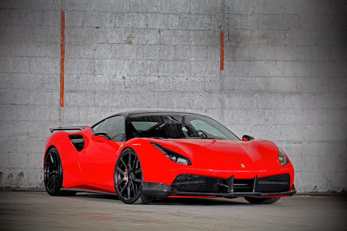 photo 4 Ferrari 488 GTB custom wheels LOMA Forged 21x9.0, ET , tire size 255/35 R21. 21x12.0 ET 325/25 R21