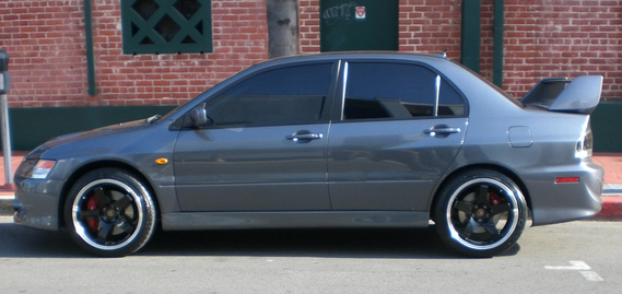 photo 3 Mitsubishi Lancer Evolution custom wheels Rota P45R 18x9.5, ET +25, tire size 245/40 R18. 18x9.5 ET+30 