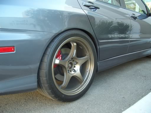 photo 1 Mitsubishi Lancer Evolution custom wheels 5Zigen 18x9.5, ET +35, tire size 275/35 R18. x ET