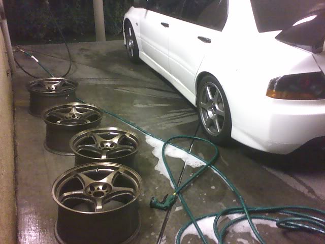 photo 2 Mitsubishi Lancer Evolution custom wheels 5Zigen 18x9.5, ET +35, tire size 275/35 R18. x ET