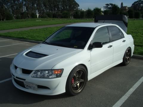 photo 1 Mitsubishi Lancer Evolution custom wheels 5Zigen 18x9.5, ET +35, tire size 275/35 R18. x ET