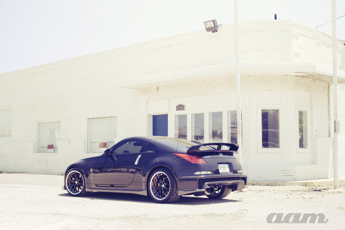 photo 3 Nissan 350Z custom wheels Rays Engineering Volk Racing SF Winning 19x9.5, ET +19, tire size 255/30 R19. 19x10.5 ET+17 305/30 R19