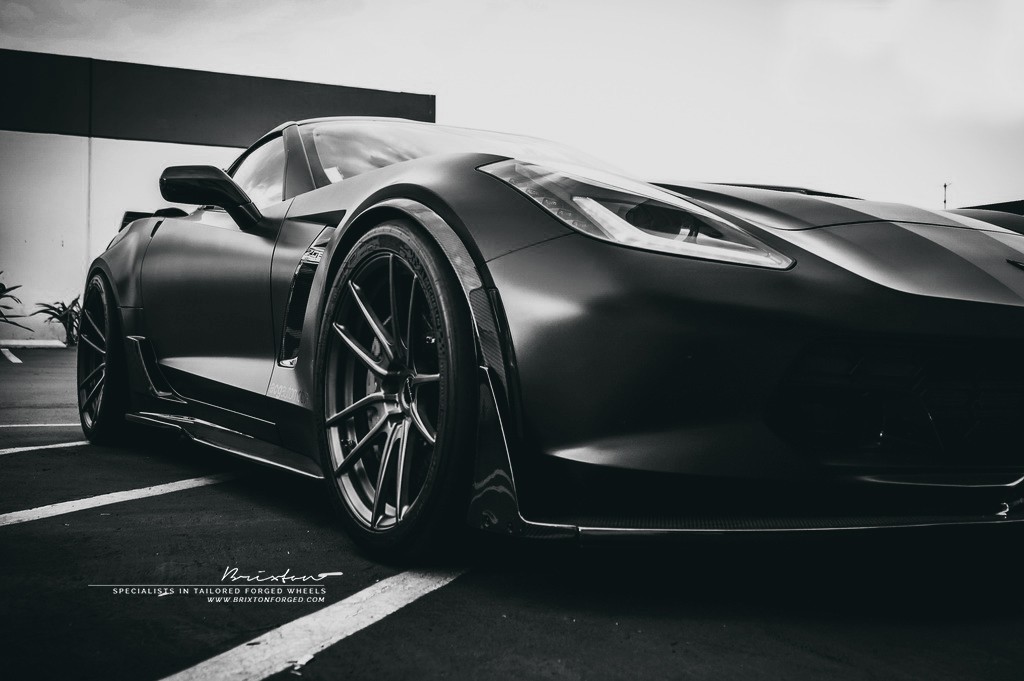 photo 1 Chevrolet Corvette custom wheels Brixton M53 19x10.0, ET , tire size X R19. 20x12.0 ET 