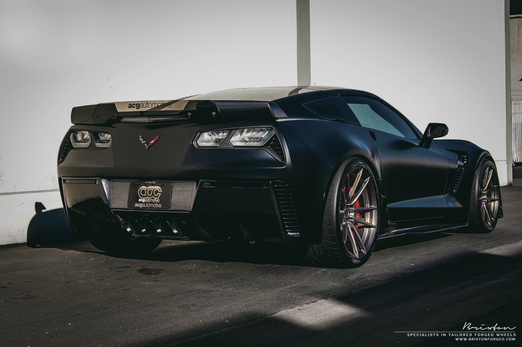 photo 3 Chevrolet Corvette custom wheels Brixton M53 19x10.0, ET , tire size X R19. 20x12.0 ET 