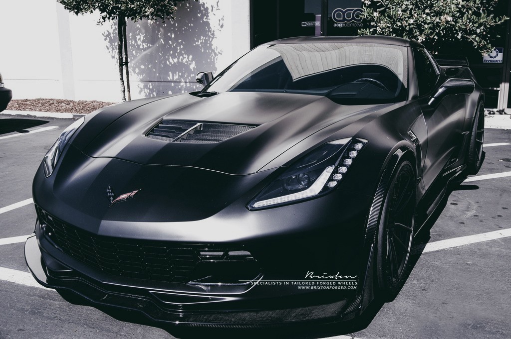 photo 6 Chevrolet Corvette custom wheels Brixton M53 19x10.0, ET , tire size X R19. 20x12.0 ET 