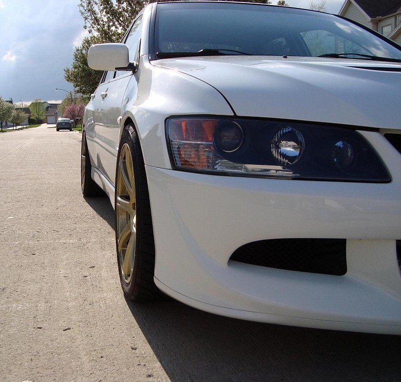 photo 1 Mitsubishi Lancer Evolution custom wheels Work Emotion XC-8 18x8.5, ET +25, tire size 245/40 R18. x ET 