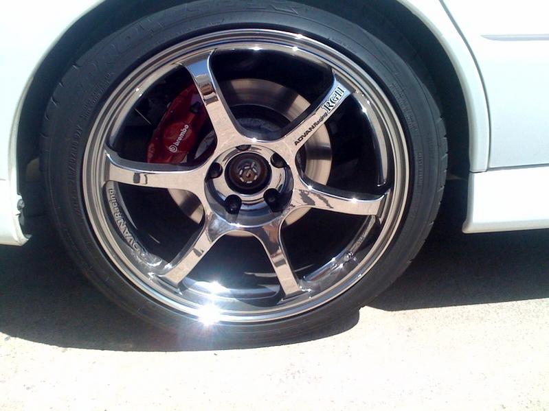 photo 3 Mitsubishi Lancer Evolution custom wheels Advan RGII 18x9.0, ET +35, tire size 245/40 R18. x ET