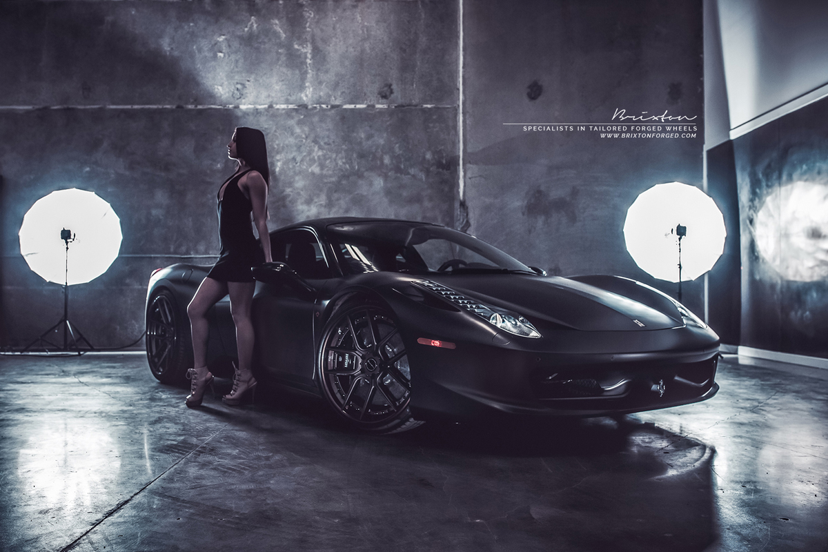 photo 6 Ferrari 458 Italia custom wheels Brixton CM5 Targa 21x9.5, ET , tire size X R21. 22x12.0 ET 