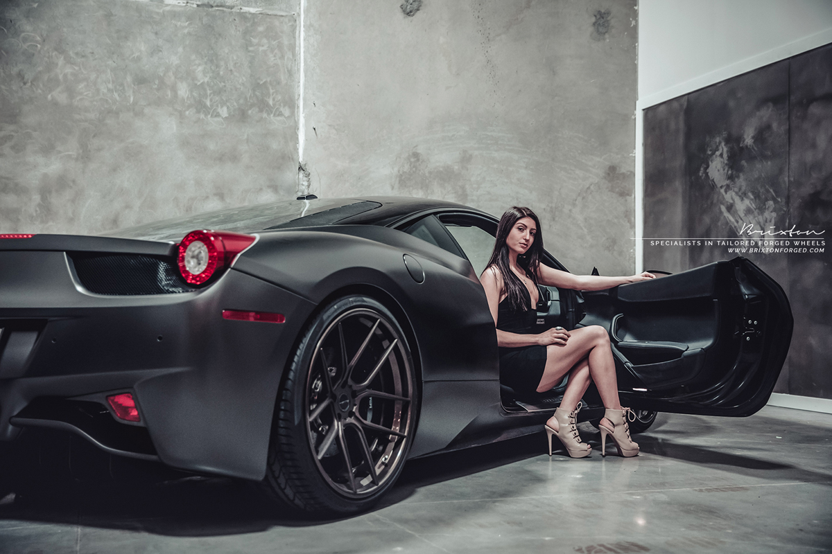 photo 8 Ferrari 458 Italia custom wheels Brixton CM5 Targa 21x9.5, ET , tire size X R21. 22x12.0 ET 