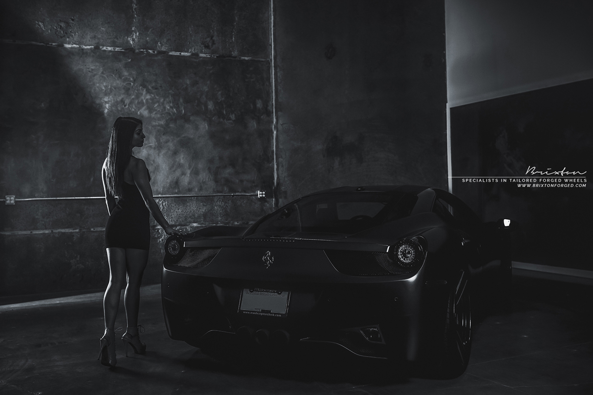 photo 4 Ferrari 458 Italia custom wheels Brixton CM5 Targa 21x9.5, ET , tire size X R21. 22x12.0 ET 