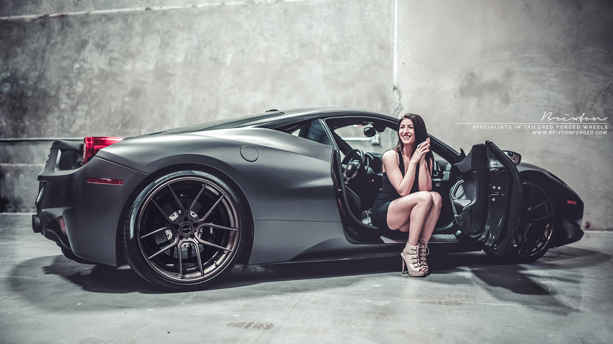 photo 5 Ferrari 458 Italia custom wheels Brixton CM5 Targa 21x9.5, ET , tire size X R21. 22x12.0 ET 