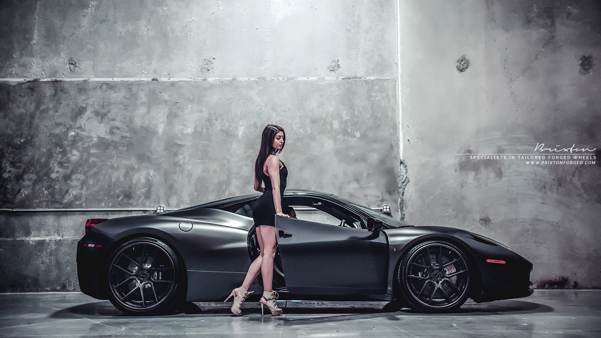 photo 2 Ferrari 458 Italia custom wheels Brixton CM5 Targa 21x9.5, ET , tire size X R21. 22x12.0 ET 