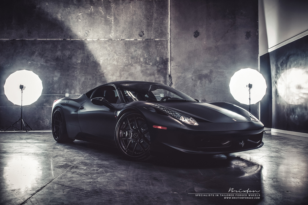 photo 3 Ferrari 458 Italia custom wheels Brixton CM5 Targa 21x9.5, ET , tire size X R21. 22x12.0 ET 