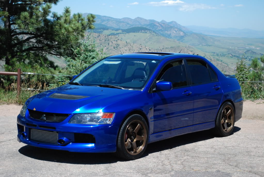 photo 1 Mitsubishi Lancer Evolution custom wheels Rota P45R 17x9.0, ET +25, tire size 255/40 R17. x ET