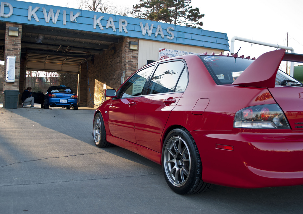 photo 2 Mitsubishi Lancer Evolution custom wheels WedsSport TC 105N 17x9.5, ET +32, tire size 255/40 R17. x ET 