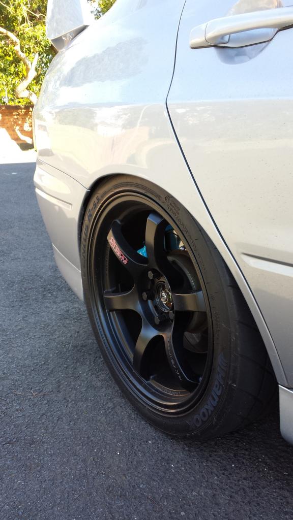photo 5 Mitsubishi Lancer Evolution custom wheels Gramlight 57DR 18x9.5, ET +22, tire size 265/35 R18. 18x9.5 ET+38 