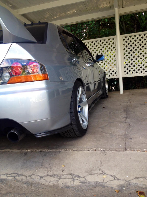 photo 2 Mitsubishi Lancer Evolution custom wheels Enkei Kojin 18x9.5, ET +30, tire size 245/40 R18. x ET