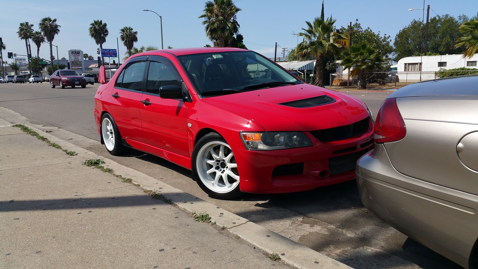 photo 1 Mitsubishi Lancer Evolution custom wheels Work XD9 17x9.5, ET +28, tire size 255/40 R17. x ET