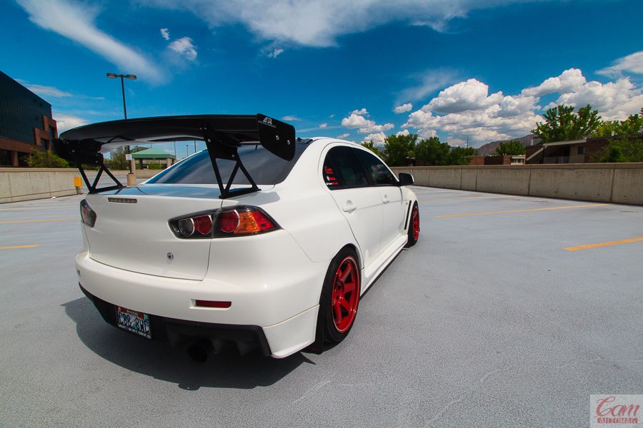 photo 3 Mitsubishi Lancer Evolution custom wheels Volk TE37RT 18x10.5, ET +18, tire size X R18. x ET