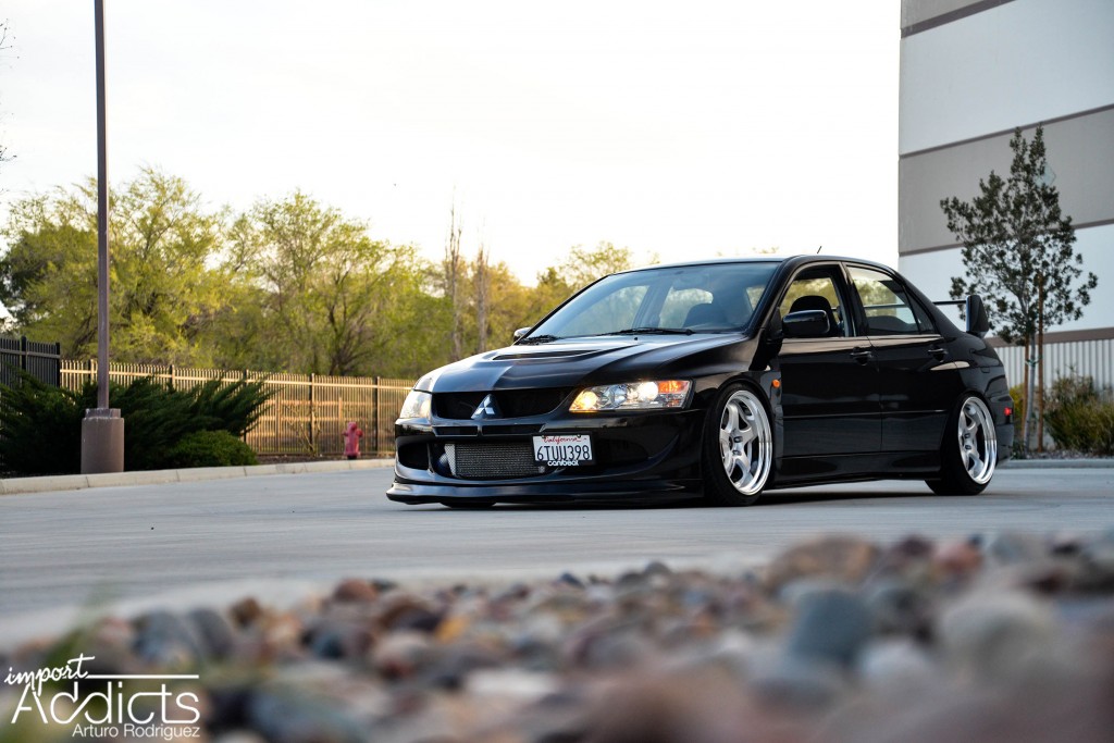 photo 1 Mitsubishi Lancer Evolution custom wheels Work Meister S1 2PC 18x10.0, ET , tire size 255/35 R18. x ET
