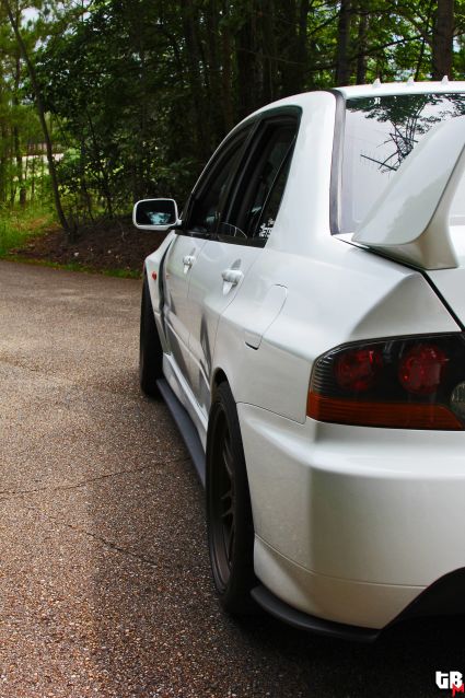 photo 2 Mitsubishi Lancer Evolution custom wheels Enkei RPF1 18x10.0, ET +38, tire size 285/30 R18. x ET 