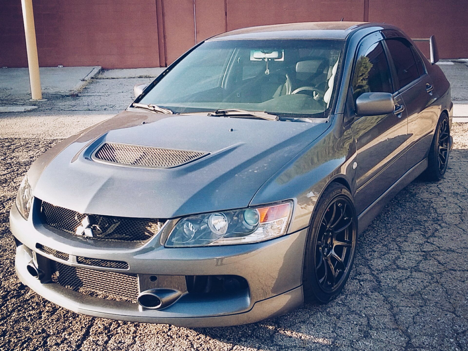 photo 1 Mitsubishi Lancer Evolution custom wheels Volk Ze40 18x9.5, ET +22, tire size 255/35 R18. x ET