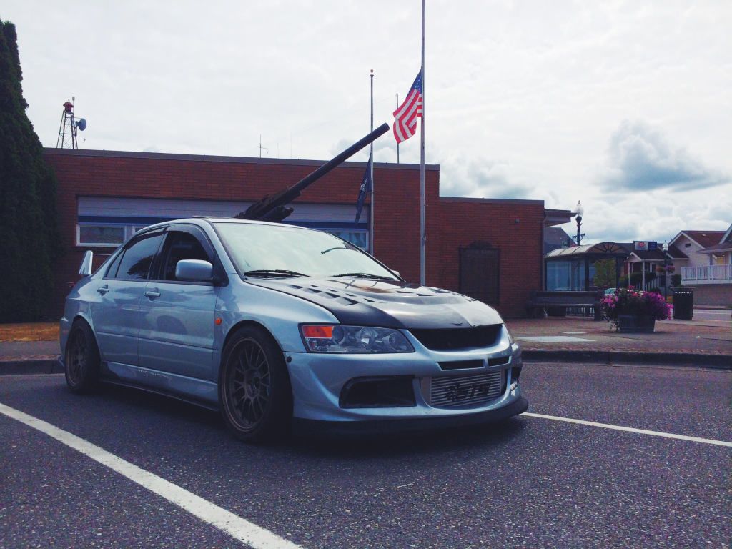 photo 1 Mitsubishi Lancer Evolution custom wheels 18x9.5, ET +12, tire size 265/ R18. x ET