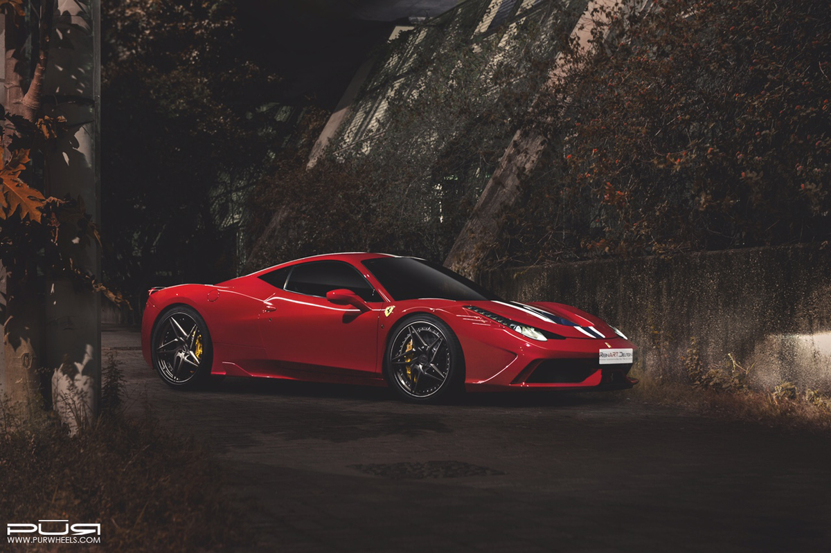 photo 1 Ferrari 458 Speciale custom wheels PUR LX22.V3 21x9.0, ET , tire size X R21. 21x12.0 ET 