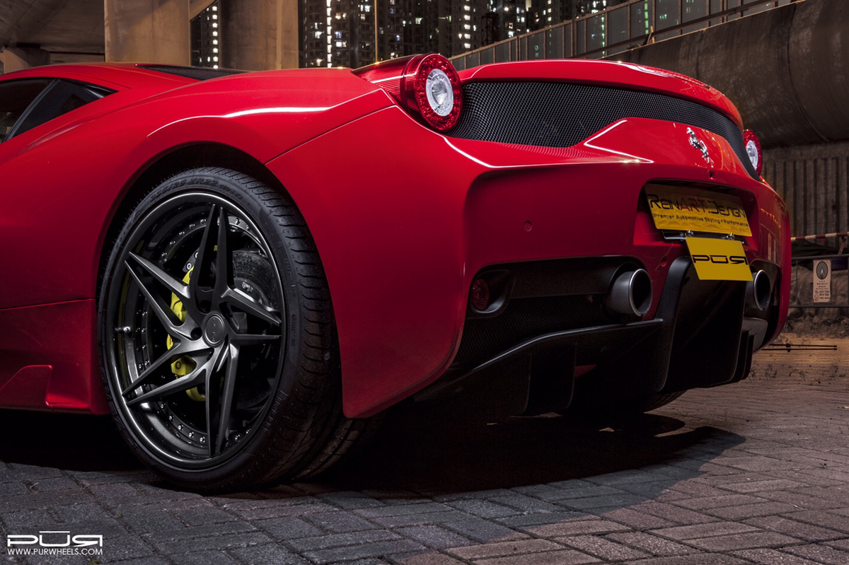 photo 5 Ferrari 458 Speciale custom wheels PUR LX22.V3 21x9.0, ET , tire size X R21. 21x12.0 ET 