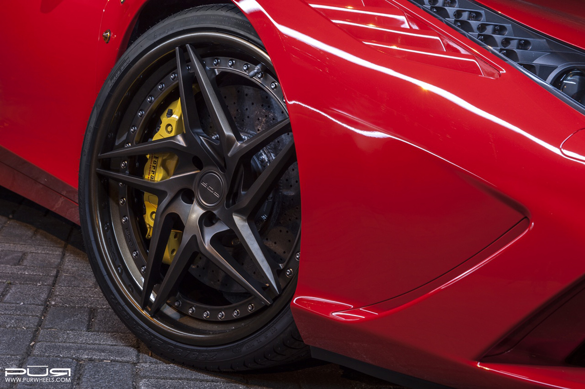 photo 6 Ferrari 458 Speciale custom wheels PUR LX22.V3 21x9.0, ET , tire size X R21. 21x12.0 ET 