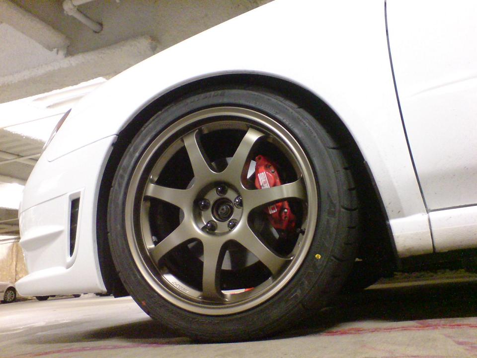 photo 4 Subaru Impreza WRX custom wheels MB Motorsports Weapon 18x8.0, ET +45, tire size 235/40 R18. x ET 