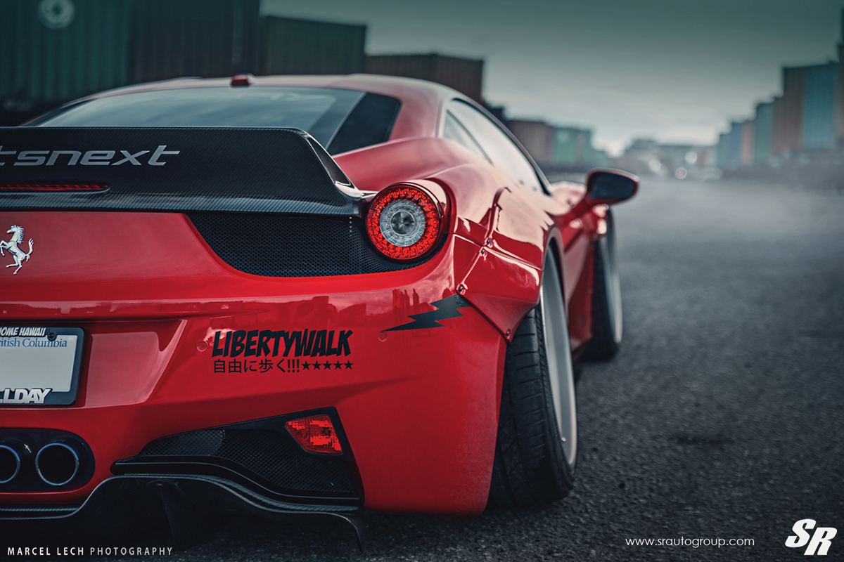photo 2 Ferrari 458 Italia custom wheels PUR LG08 20x9.0, ET , tire size X R20. 20x12.0 ET 