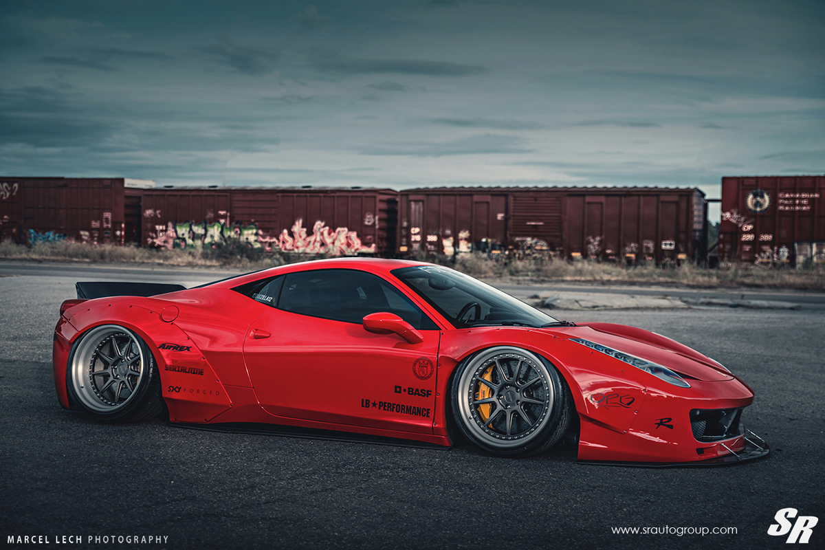 photo 5 Ferrari 458 Italia custom wheels PUR LG08 20x9.0, ET , tire size X R20. 20x12.0 ET 